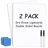 MaxGear Double Sided Dry Erase Board, 9'' x 12'' Small White Board, 2 Pack