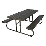 Lifetime 60105 Wood Grain Picnic Table and Benches, 6 Feet