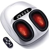 Shiatsu Foot Massager Machine with Heat & Remote, 2025 Upgraded Deep Kneading Feet Massager for Plantar Fasciitis & Neuropathy, 3 Heat Levels, Multi-Mode Massage, Auto-Off Timers, Gifts for Women Men