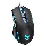 WEEMSBOX Gaming Mouse Wired, Gaming Mice Breathing RGB LED Plug Play High-Precision Adjustable 7200 DPI, 7 Programmable Buttons, Ergonomic Mouse for PC Laptop