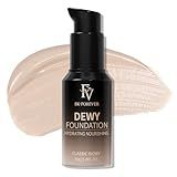 FV Full Coverage Liquid Foundation, Hydrating & Concealing, Long Lasting Stain Finish, Flawless Radiance, Waterproof Foundation for Combination Skin, 1.0 FL.OZ (Classic Ivory)