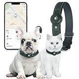 2-in-1 GPS Tracker for Dogs&Cats : Smart Collar with Real-Time Location, No Monthly Fee, Unlimited Range (iOS Only) GPS Tracker Dog Collar- Ideal for Small, Medium Large Dogs(Tracker Included)(Green)