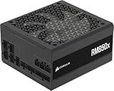 CORSAIR RM850x Fully Modular Low-Noise ATX Power Supply – ATX 3.1 Compliant – PCIe 5.1 Support – Cybenetics Gold Efficiency – Native 12V-2x6 Connector – Black
