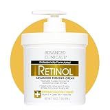 Advanced Clinicals Retinol Body Lotion & Face Moisturizer | Visible Anti Aging Skin Care Retinol Body Cream For Women & Men Targets Look Of Fine Lines, Wrinkles, & Crepe Looking Dry Skin, 16 Ounce