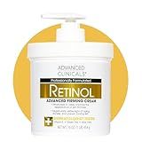 Advanced Clinicals Retinol Body Lotion & Face Moisturizer | Visible Anti Aging Skin Care Retinol Body Cream For Women & Men Targets Look Of Fine Lines, Wrinkles, & Crepe Looking Dry Skin, 16 Ounce