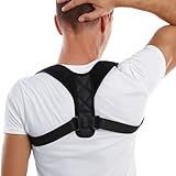 HVRCRK Posture Corrector for Men And Women - Thin & Invisible Back Brace for Posture - Adjustable Back Support Brace - Relieve Upper Back Discomfort & Regain Confidence, L(38-48inch) 1PCS