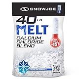 Snow Joe Calcium Chloride Blend Snow & Ice Melt, Fast-Acting Pellet-Form Deicer, 40 lb - Pet-Friendly Melter for Driveways, Roofs, Sidewalks & Stairs, Non-Tracking & Easy-Pour Pellets