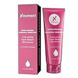 Xmoment Water-Based Lube, 4 Fl Oz Liquid Personal Lubricant for Men, Women & Couples, Non-Staining Long Lasting Silky Smooth Natural Lubricant, Travel Size and Condoms & Toys Compatible