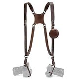 Dual Camera Harness Leather Camera Straps for Photographers for DSLR/SLR