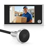 3.5 Inch Digital Hole Viewer with 120° Wide Angle LCD Screen – Battery Powered Electronic Door Camera for Home Security, Apartment, Hotel, Easy DIY Installation (Batteries Not Included)