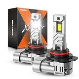 SEALIGHT 9012 Bulbs, 40000LM 8X Brightness 9012 Light Bulbs, 6500K Cool White Bulbs with 15000RPM Fan, Plug and Play, IP68 Waterproof, Pack of 2