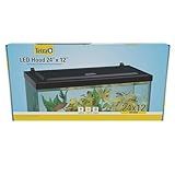 Tetra LED Hood 24 Inches By 12 Inches, Low-Profile Aquarium Hood With Hidden Lighting