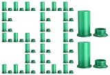 Bateria Power 50 Pairs Solar Connector Caps, Obvious Color Solar Panel Connectors End Caps IP68 Weather Resistant Male and Female Dust Cover -Soft Green Caps