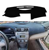 KEDAKEJI Car Carpet Dashboard Cover,Dash Cover Mat Compatible with Toyo ta Camry 2007 2008 2009 2010 2011 (Black)