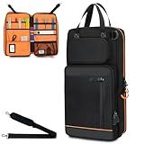 ZYZXSMD 1680D Drum Stick Bag with Hanging Hook,Large Capacity Drumstick Mallet Holder with Adjustable Shoulder Strap for Drumsticks, Mallets, Brushes, Sheet Music, Percussion Accessories