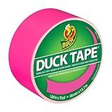 Duck Tape Colored Duct Tape, 1-7/8 Inches x 15 Yards, Neon Pink