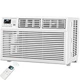 Antarctic Star 8,000 BTU Window Air Conditioner, Window AC Unit, Cools Rooms up to 350 Sq.Ft., 6 in 1 Modes Air Conditioner Window Unit with Remote Control, Easy to Install, Energy Saving, White