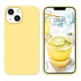 BENTOBEN Compatible with iPhone 14 Case Yellow Protective Phone Cover | Liquid Silicone Gel, Rubber Bumper, Microfiber Lining, Hard Back, Shockproof, 6.1"