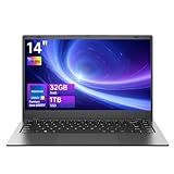 MAXVELTH Laptop 32GB RAM 1TB SSD, Gold Pentium Processor (Up to 3.4GHz), 14 Inch IPS FHD Display, 38WH, USB3.2, Type-C, HDMI, WiFi 5, Win11 Laptop, Notebook Laptops for Business and Students