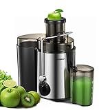 Juicer Machines, HOUSNAT Juicer Whole Fruit and Vegetables with 3-Speed Setting, 400 W Motor Quick Juicing Ideal for Beginners & Light Daily Use, Cleaning Brush and Juicing Recipe Included