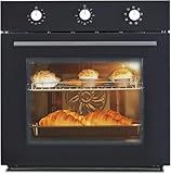 24 Inch Single Wall Oven, 2.5 Cu.ft Built-in Electric Wall Oven with 8 Cooking Functions in Stainless Steel, Mechanical Knob Control