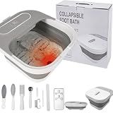 UNIFULL Collapsible Foot Spa Bath with Heat and Remote Control