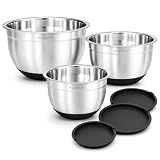 Bellemain Stainless Steel Mixing Bowls with Airtight Lids Set - Set of 3