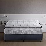 Jacia House Short King Mattress,11.4 Inches Pillow Top Pocket Spring Hybrid Memory Foam Innerspring Firm RV King Mattress in a Bag
