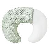 Baby Nursing Pillow and Body Positioner with Premium Slipcover for Breastfeeding for Baby Boys and Girls, Feeding Pillow with Breathable Comfortable Pillowcase (Green)