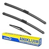 ANIKLUIM® 22"+22" Wiper Blades with 12" Rear Wiper Blade Set Replacement for 2007-2013 Chevrolet Tahoe Windshield Wipers Original Factory Quality (Pack of 3)