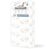 Dream On Me Twilight 5” 88 Coil Inner Spring Crib & Toddler Mattress – Brown Cloud, Greenguard Gold & BSA Certified, Waterproof & Stain-Resistant Cover, Fits Standard Full-Size Cribs & Toddler Beds