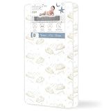 Dream On Me Twilight 5” 88 Coil Inner Spring Crib & Toddler Mattress – Brown Cloud, Greenguard Gold & BSA Certified, Waterproof & Stain-Resistant Cover, Fits Standard Full-Size Cribs & Toddler Beds