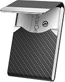 MaxGear Business Card Holder, PU Leather Business Card Case, Black Carbon