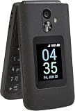 TCL Flip 3 (T435S) 4G LTE Flip Phone | for VERIZON and GSM Unlocked | 16GB | Dual Displays (3.2" Internal, 1.77" External) | 1850mAh Battery | 5MP Camera| Simple, Easy-to-Use Device | Stone Gray