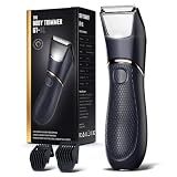 JMJDYITAO Body Hair Trimmer for Men: Pubic Hair Trimmer, Mirror & LED Light