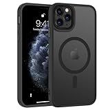BENTOBEN for iPhone 11 Pro Case 2019 [Compatible with Magsafe] Translucent Matte Magnetic Phone Case iPhone 11 Pro 5.8" Slim Thin Shockproof Bumper Women Men Protective Cases Cover, Black