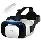 Virtual Reality Headset for Phone with Controller, 3D VR Glasses Adjustable VR Virtual Reality Goggles, Compatible 4.7-6.5 inch for iPhone & Android, for Movies Games（Black）