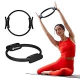Gaiam Pilates Ring Fitness Circle, Toning Arms, Legs & Core (12", Black)