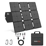 SOKIOVOLA 120W Foldable Solar Panel with MC-4 Connector Portable Solar Panel for Camping Folding Solar Panel Charger for Portable Power Station Laptops RV