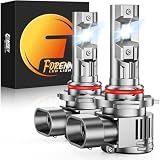 FORENNER NextGen & Upgraded 9012 Light Bulb, 70000LM 1200% Ultra-Bright HIR2 Fog Bulb, 1:1 Size 6500K Cool White Glare-Free Direct Installation, Pack of 2