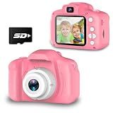 Seckton Upgraded Kids Selfie Camera, HD Digital Video Camera for Kids-Pink
