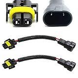 iJDMTOY 9006 to H11 Bulb Size Conversion Pigtail Connectors Wiring Harness