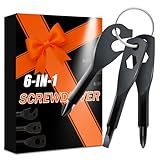 Valentines Day Gift for Him Husband Boyfriend, 6-in-1 Keychain Screwdriver Bit with Phillips,Slotted and Hex Wrench, Gifts for Men Husband Dad Boyfriend