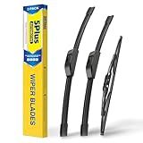 5 PLUS Windshield Wipers Replacement For 2010-2017 GMC Terrain, 2010-2017 Chevy Equinox Windshield Wipers, Original Equipment Automotive Replacement Windshield Wiper Blades 24"+17"+13"(3 Wipers)