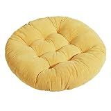 Tiita 22 Inch Floor Cushion - Round Outdoor Chair Cushion Pad with Corduroy