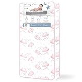 Dream On Me Twilight 80 Coil Spring Crib and Toddler Bed Mattress, Wave Pink, 5"
