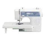 Brother XR9550 Sewing and Quilting Machine, Computerized, 165 Built-in Stitches, LCD Display, Wide Table, 8 Included Presser Feet, White