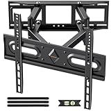 IWORKBOARD 50 55 65 inch Full Motion TV Wall Mount for 32-70 inch TV Bracket, Dual articulating Arms Mount, Tilt Swivel Extension Level, Max VESA 400x400mm, 16" Studs, 110 lbs,Fit Most 40 43 50+ TVs