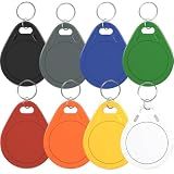 NFC Tags Tag215 NFC Keytags Black NFC fob Rewritable NFC 215 Tag NFC Business Card Programmable NFC Tag 504 Bytes Memory，Compatible with Android & iPhones (NFC215colorful-ts2)