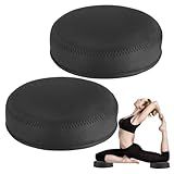 ECOESPTI Yoga Knee Pad, 1.57 Inch Thick, Memory Foam and EPE Foam, Waterproof and Non-Slip, for Knees Elbows Wrist Hands Head Yoga Pilates Work Out Kneeling Pad, Exercise Mat 2 Black